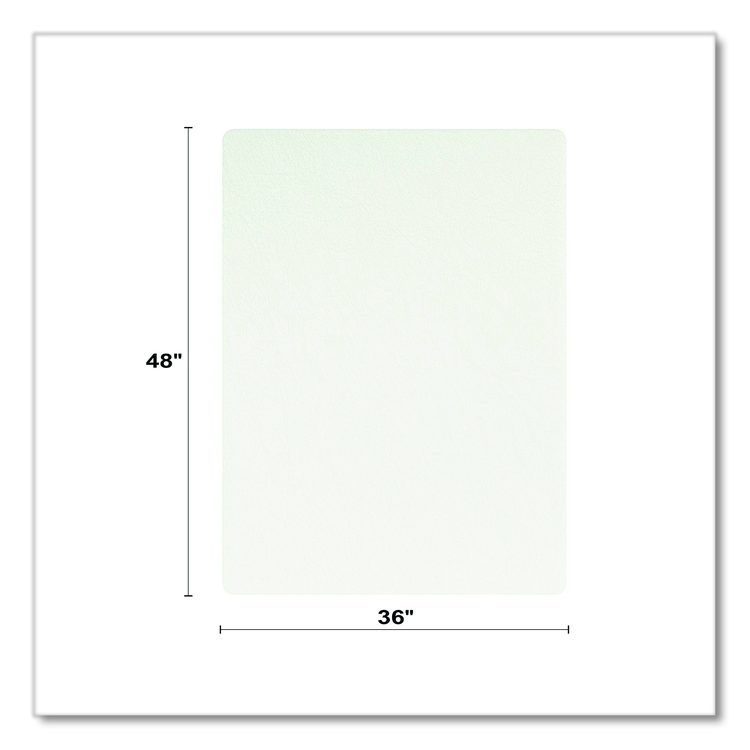 OceanMat Hard Floor Chair Mat for Hard Floors, Rectangular, Straight Edges, 36" x 48", Clear