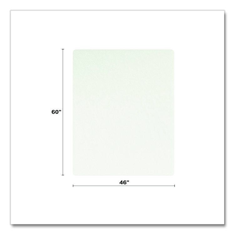 OceanMat Hard Floor Chair Mat for Hard Floors, Rectangular, Straight Edges, 46" x 60", Clear