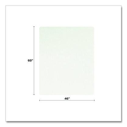 OceanMat Hard Floor Chair Mat for Hard Floors, Rectangular, Straight Edges, 46" x 60", Clear