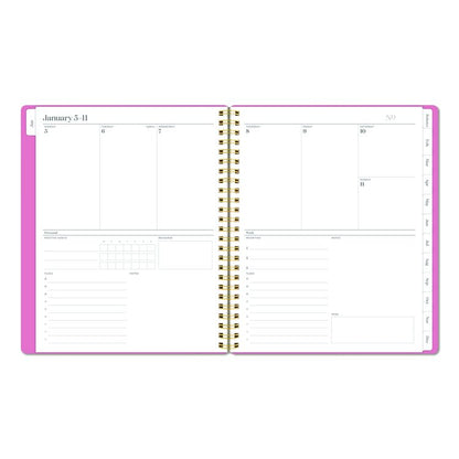 WorkStyle Weekly/Monthly Planner, 8.75 x 7.75, Pink Cover, 12-Month (Jan to Dec): 2026