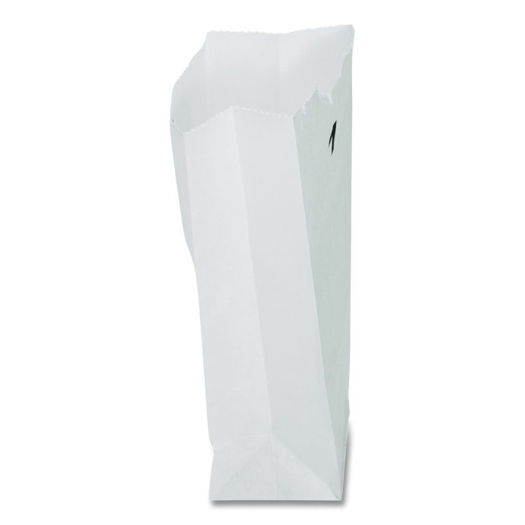 Grocery Paper Bags, 1# Size, 30# Basis Weight, 3.5" x 2.25" x 6.63", White, 500/Bundle