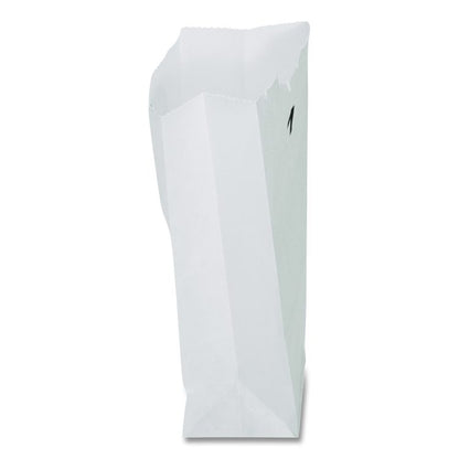 Grocery Paper Bags, 1# Size, 30# Basis Weight, 3.5" x 2.25" x 6.63", White, 500/Bundle