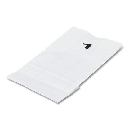 Grocery Paper Bags, 1# Size, 30# Basis Weight, 3.5" x 2.25" x 6.63", White, 500/Bundle