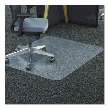 Clear All Day Use Chair Mat for Flat to Extra-High/Plush Pile Carpeted Floors, Rectangular, Straight Edges, 46" x 60", Clear