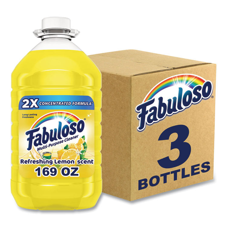 Multi-use Cleaner, Lemon Scent, 169 oz Bottle, 3/Carton