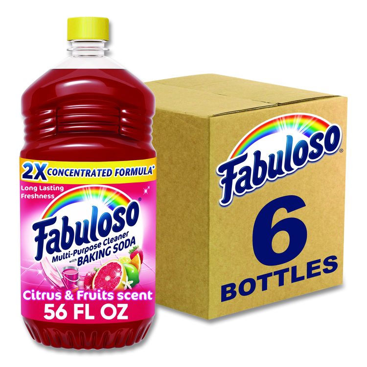 Multi-Use Cleaner, Citrus Scent, 56 oz Bottle, 6/Carton