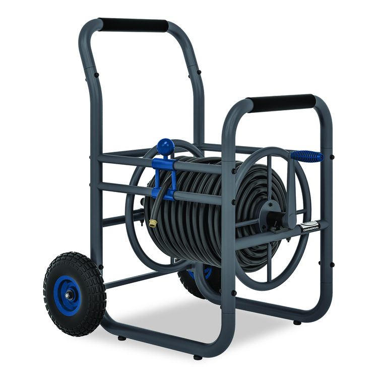 Professional Grade Hose Reel, 200 ft, 32 x 26.75 x 38, Gray