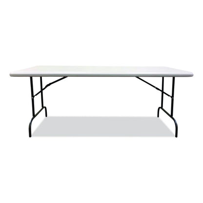 7105017246806, SKILCRAFT Rectangular Folding Table, 60w x 30d x 29h, Platinum Gray Top, Gray Base/Legs