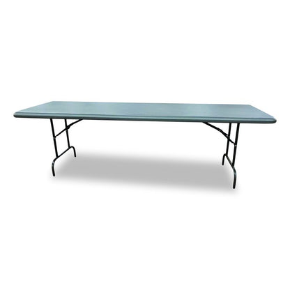 7105017243925, SKILCRAFT Rectangular Folding Table, 96w x 30d x 29h, Charcoal Gray Top, Gray Base/Legs
