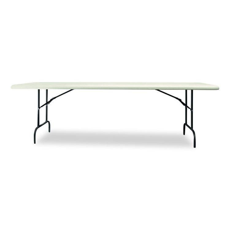 7105017241198, SKILCRAFT Rectangular Folding Table, 96w x 30d x 29h, Platinum Gray Top, Gray Base/Legs
