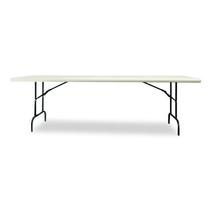 7105017241198, SKILCRAFT Rectangular Folding Table, 96w x 30d x 29h, Platinum Gray Top, Gray Base/Legs