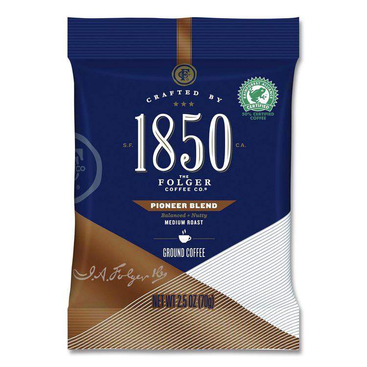 Pioneer Blend Coffee Fraction Packs, 2.5 oz Pack, 24 Packs/Carton
