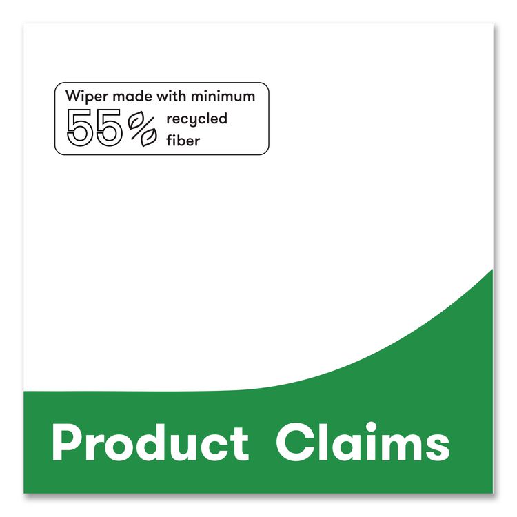 Tuff-Job S400 DRC Wipers, Medium, 12 x 13, White, 60/Pack, 18 Pack/Carton