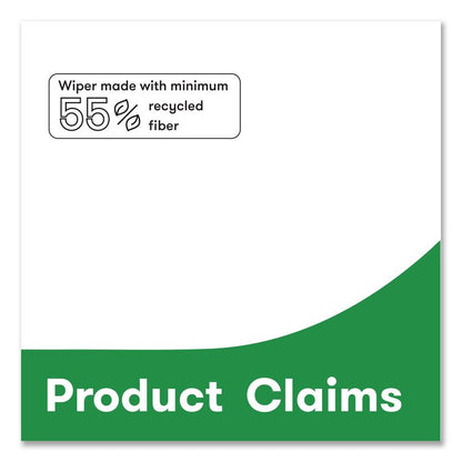 Tuff-Job S400 DRC Wipers, Medium, 12 x 13, White, 60/Pack, 18 Pack/Carton