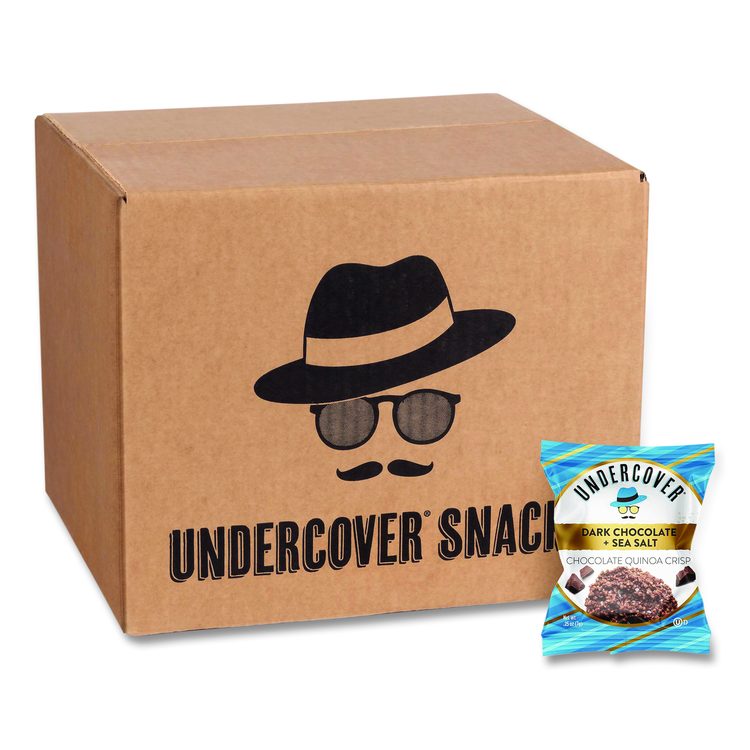 Dark Chocolate and Sea Salt Mini Quinoa Crisps, 0.25 oz Bag, 125/Carton