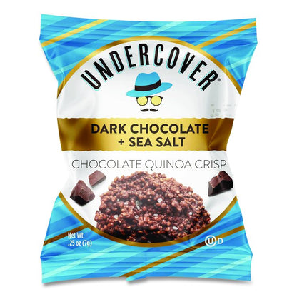 Dark Chocolate and Sea Salt Mini Quinoa Crisps, 0.25 oz Bag, 125/Carton