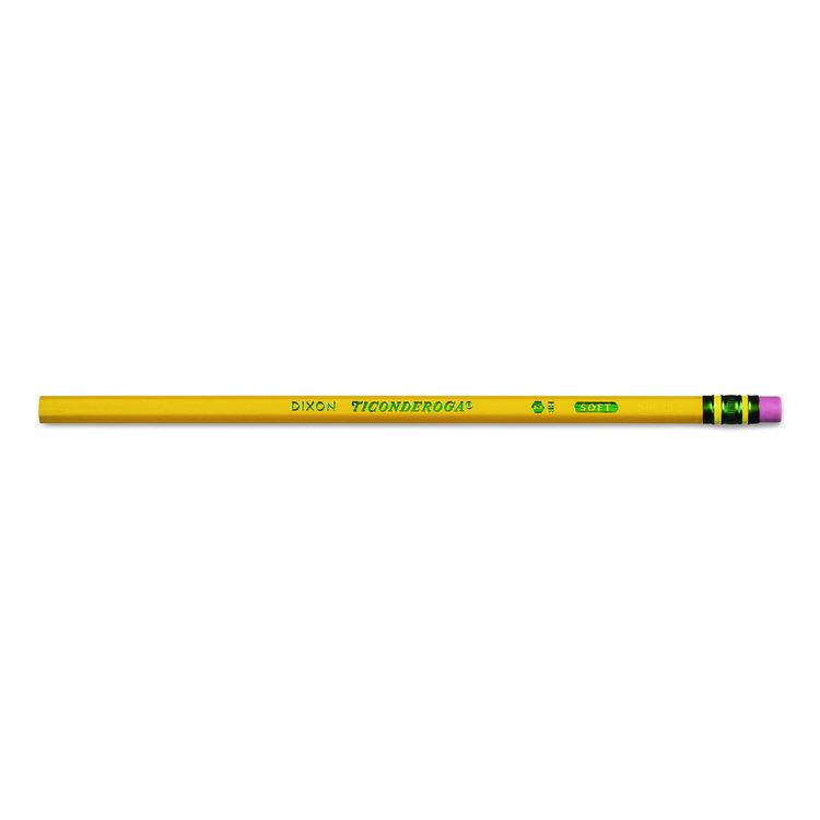Pencils, H (#3), Black Lead, Yellow Barrel, Dozen