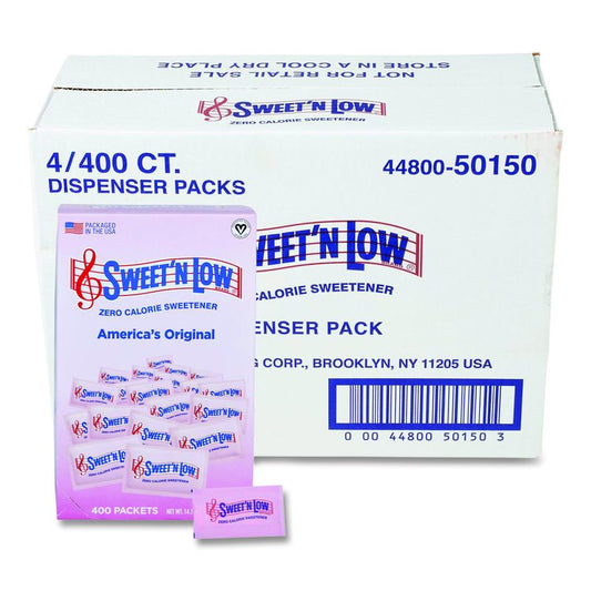 Sugar Substitute, 1 g Packet, 400/Box, 4 Box/Carton