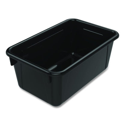 Cubby Bin, Neutral Tones, 1.8 gal, 7.8" x 12.09" x 5.18", Black, 5/Pack
