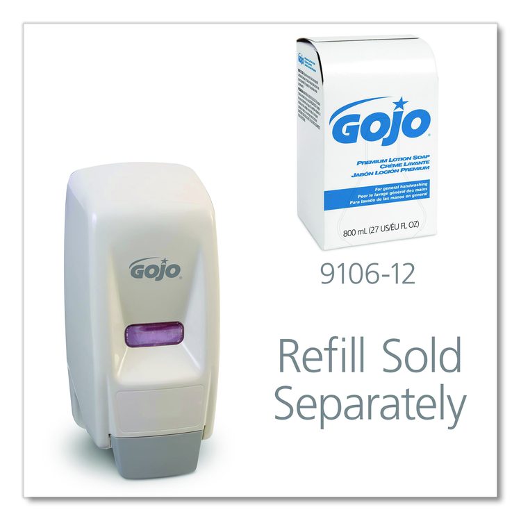 Bag-In-Box Liquid Soap Dispenser, 800 mL, 5.75 x 5.5 x 5.13, White, 12/Carton