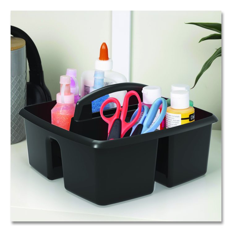 Small Caddy, 9.25 x 9.25 x 12, Black, 6/Pack