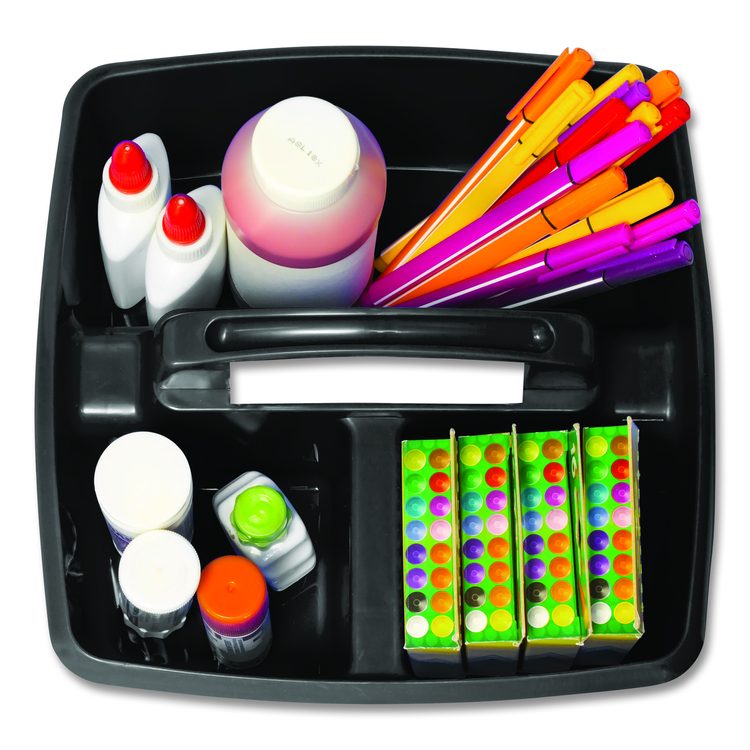 Small Caddy, 9.25 x 9.25 x 12, Black, 6/Pack
