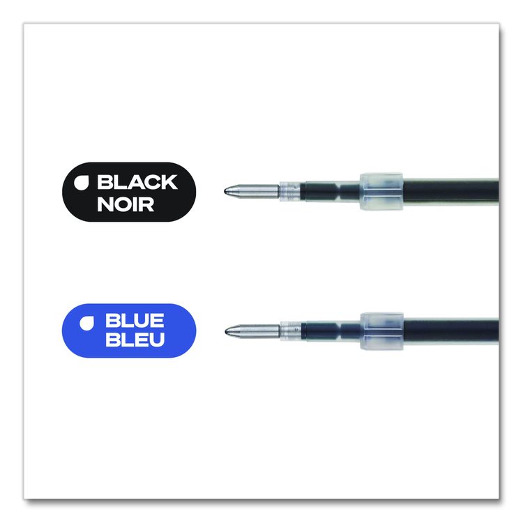 Refill for JetStream RT Pens, Bold Conical Tip, Black Ink, 2/Pack