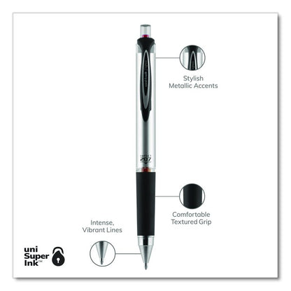 207 Impact RT Gel Pen, Retractable, Bold 1 mm, Red Ink, Black/Red Barrel