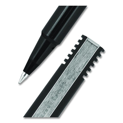 Rollerball Pen, Stick, Micro 0.5 mm, Black Ink, Black Barrel, 36/Pack