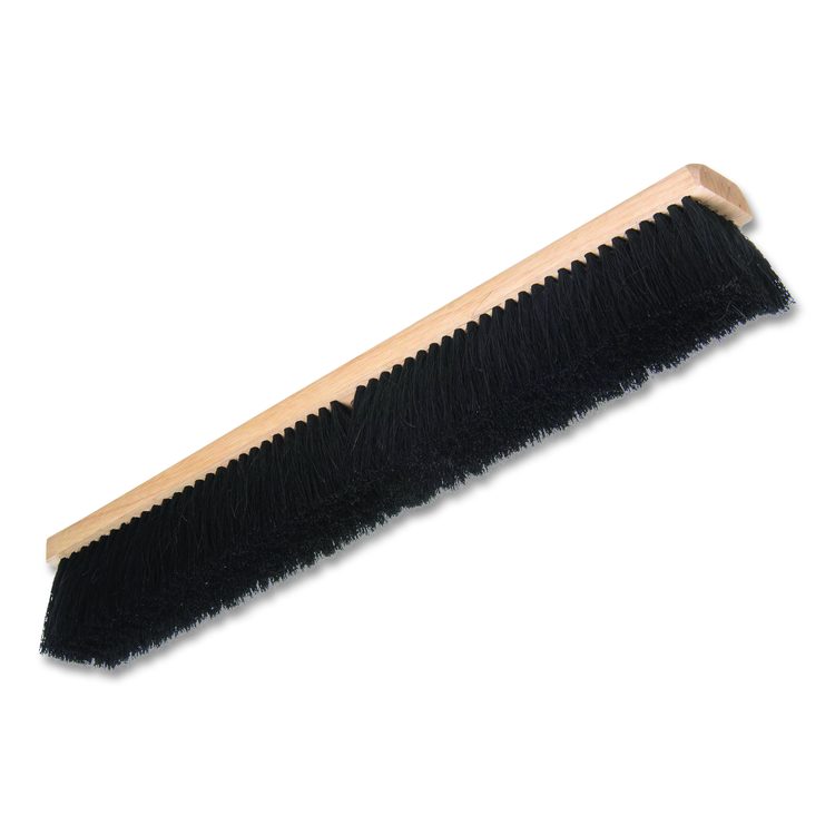 Flo-Pac Fine Floor Sweeps, 3" Black Tampico Bristles, 24" Brush, 12/Carton