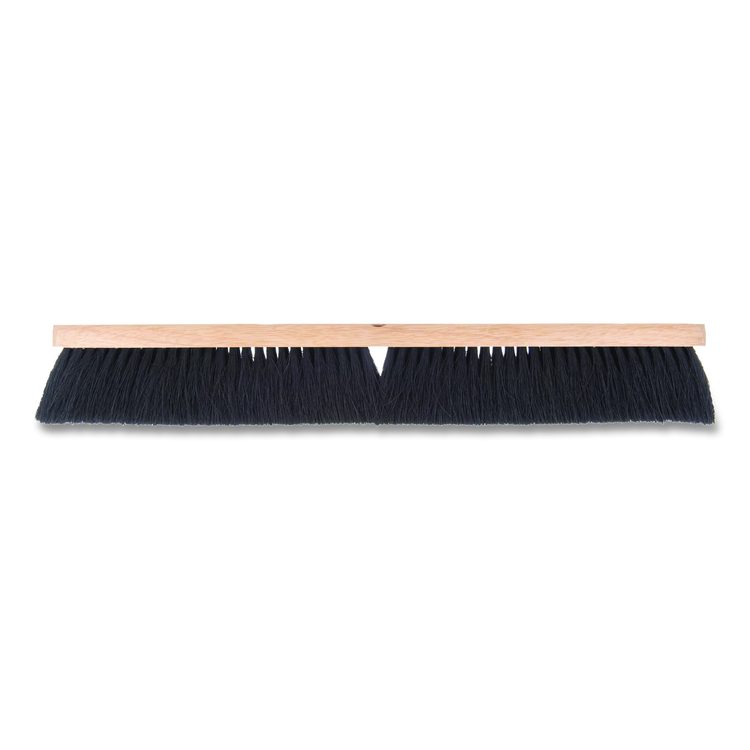 Flo-Pac Fine Floor Sweeps, 3" Black Tampico Bristles, 24" Brush, 12/Carton