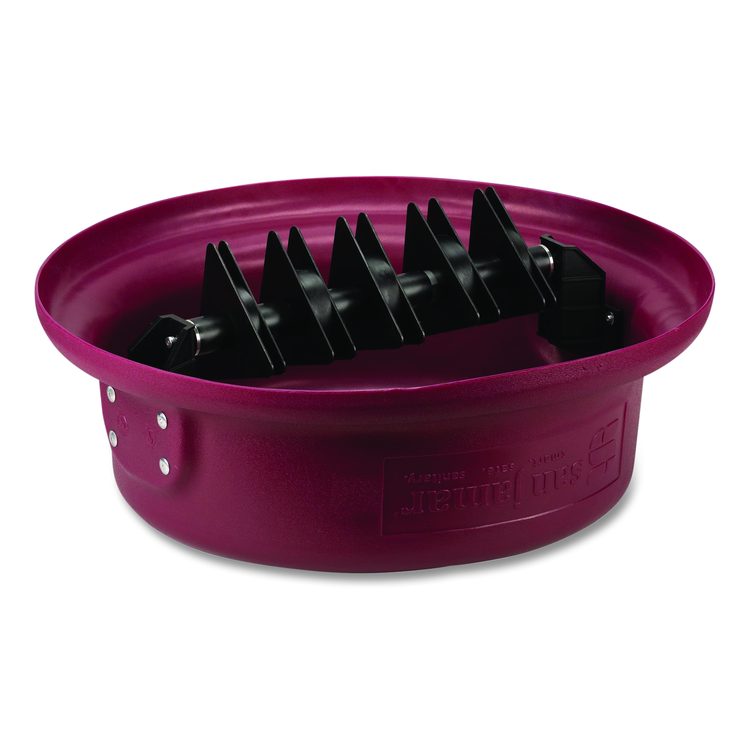 KatchAll Flatware Retriever, 44 gal Capacity, 24.63 dia x 8.13h, Burgundy