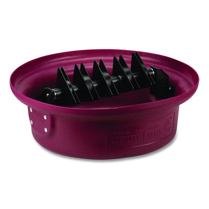 KatchAll Flatware Retriever, 44 gal Capacity, 24.63 dia x 8.13h, Burgundy