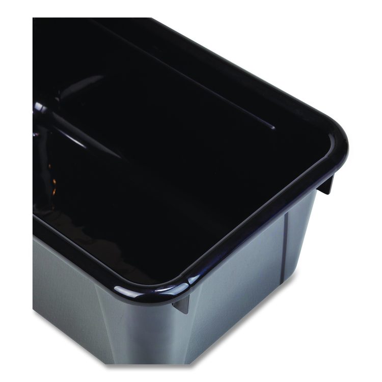 Cubby Bin, Neutral Tones, 1.8 gal, 7.8" x 12.09" x 5.18", Black, 5/Pack