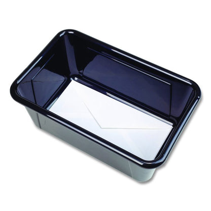 Cubby Bin, Neutral Tones, 1.8 gal, 7.8" x 12.09" x 5.18", Black, 5/Pack