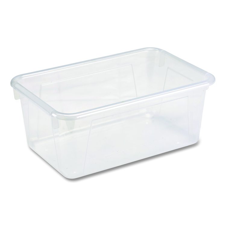 Cubby Bin, 1.8 gal, 7.8" x 12.09" x 5.18", Translucent, 5/Pack