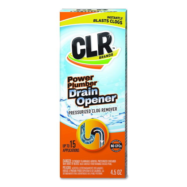 Power Plumber Drain Opener, 4.5 oz Aerosol Spray, 6/Carton