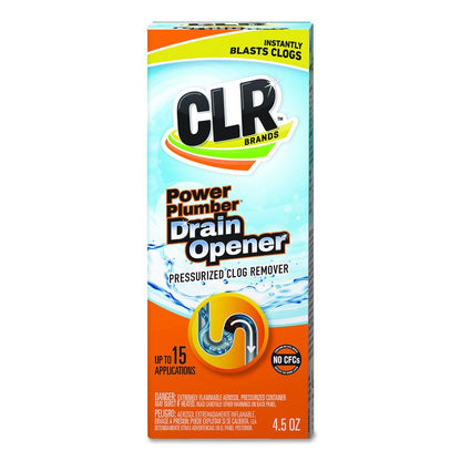Power Plumber Drain Opener, 4.5 oz Aerosol Spray, 6/Carton