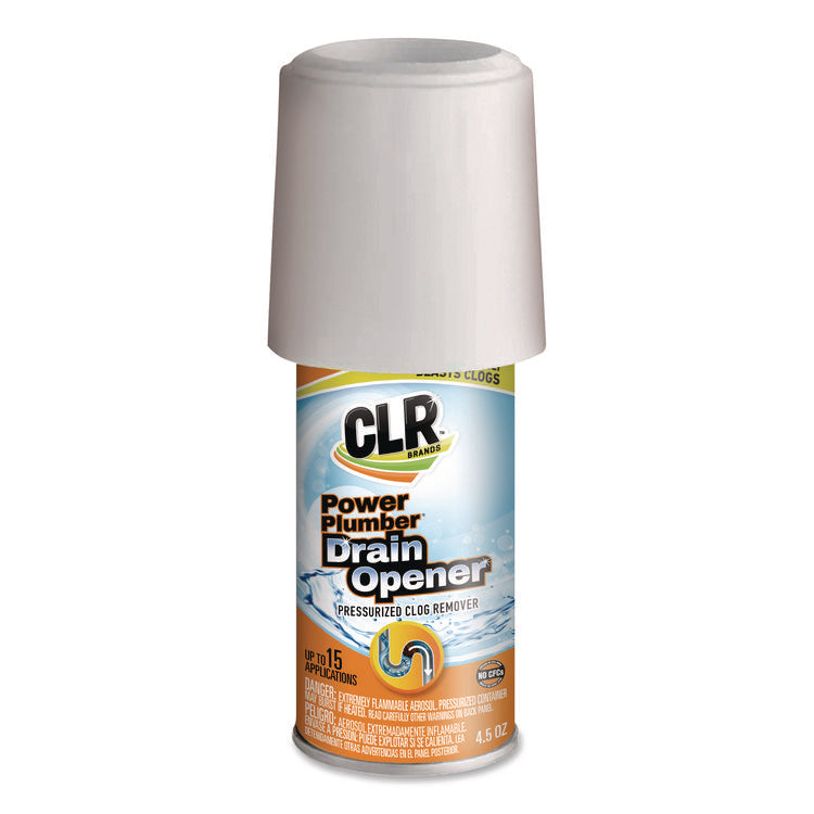 Power Plumber Drain Opener, 4.5 oz Aerosol Spray, 6/Carton