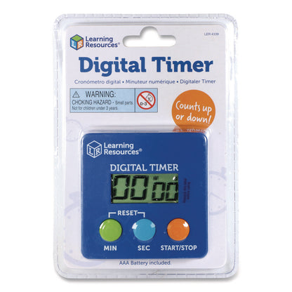 Classroom Timer, LCD, 5.3 x 3.6 x 0.9, Blue