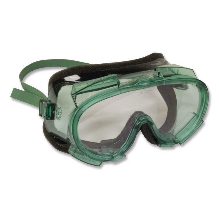 V8 Monogoggle 211 Goggle, OTG, Clear Anti-Fog Lens, Green Frame, 36/Carton