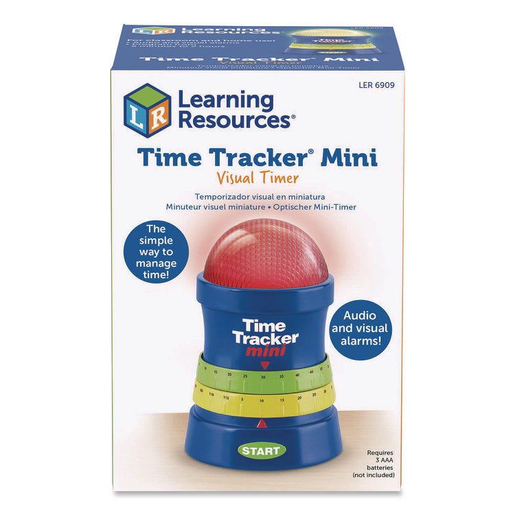 Time Tracker Mini, LCD, 4.1 x 6.1 x 4.1, Assorted Colors, 4 Timers