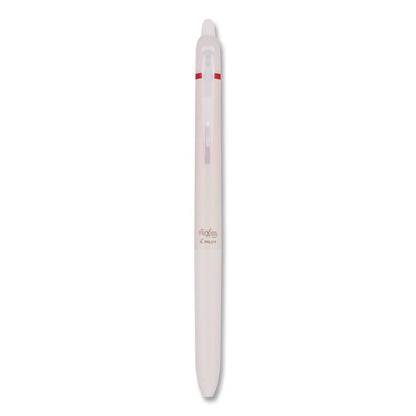 Frixion Waai Erasable Gel Pen, Retractable, Extra Fine 0.5 mm, Cherry Ink, Beige/Cherry Barrel, Dozen
