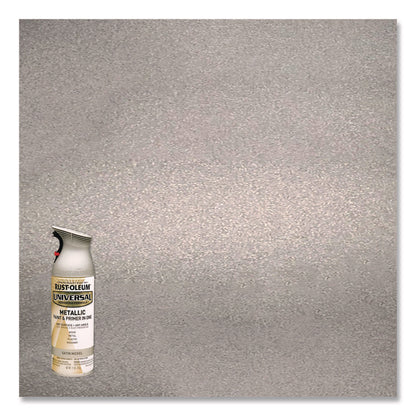 Universal Premium Spray Paint, Satin Nickel, 12 oz Aerosol Can