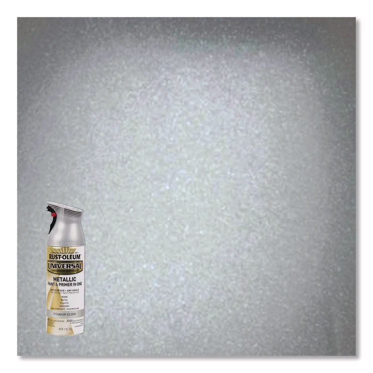 Universal Premium Spray Paint, Metallic Silver, 12 oz Aerosol Can, 6/Carton