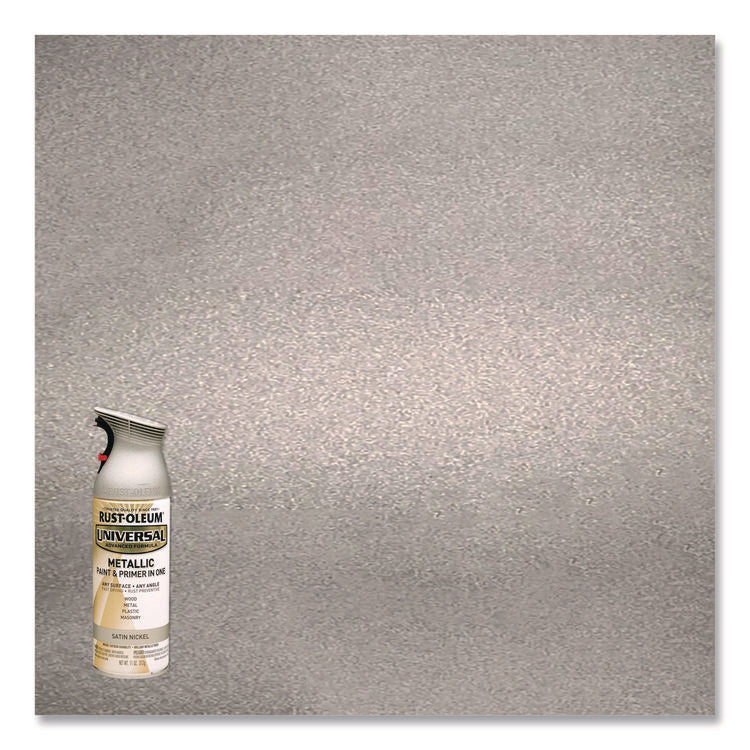 Universal Premium Spray Paint, Aged Nickel, 12 oz Aerosol Can, 6/Carton