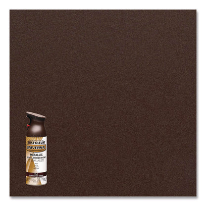 Universal Premium Spray Paint, Flat Amber, 12 oz Aerosol Can
