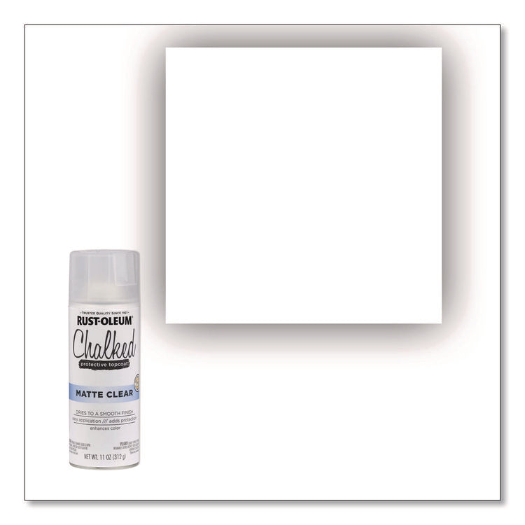 Ultra Matte Chalked Paint, Matte Clear, 12 oz Aerosol Can, 6/Carton