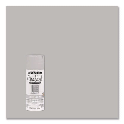 Ultra Matte Chalked Paint, Matte Aged Gray, 12 oz Aerosol Can