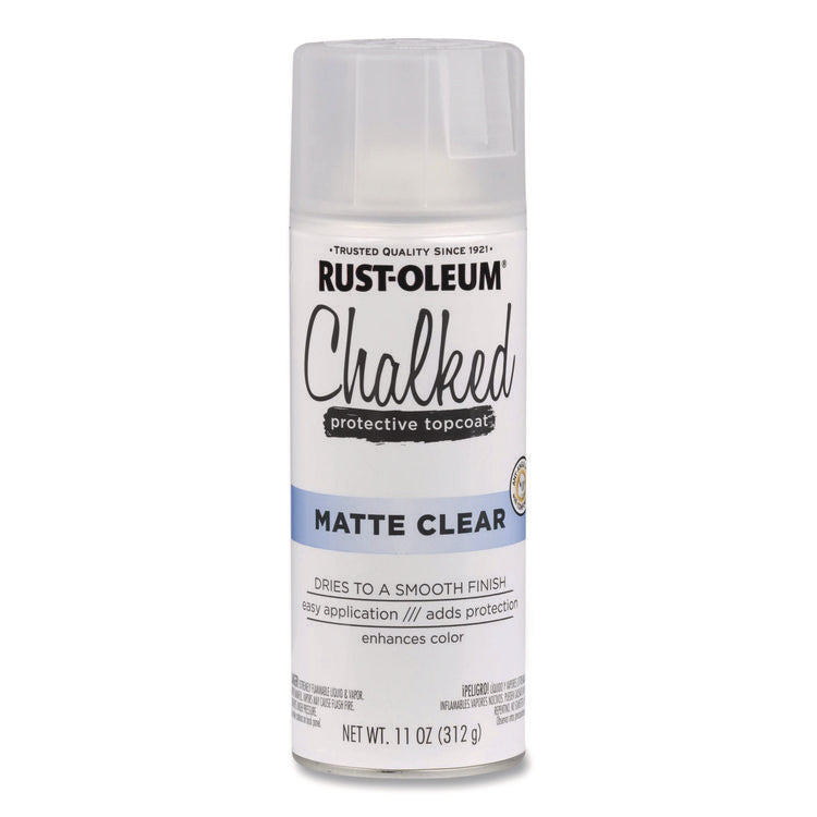 Ultra Matte Chalked Paint, Matte Clear, 12 oz Aerosol Can, 6/Carton